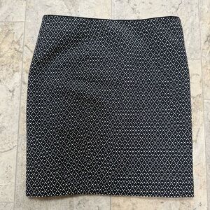 Cynthia Rowley Designer NWOT Navy Blue & White Patterned Skirt Women’s Size 4